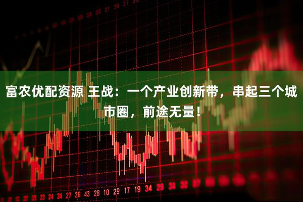 富农优配资源 王战：一个产业创新带，串起三个城市圈，前途无量！