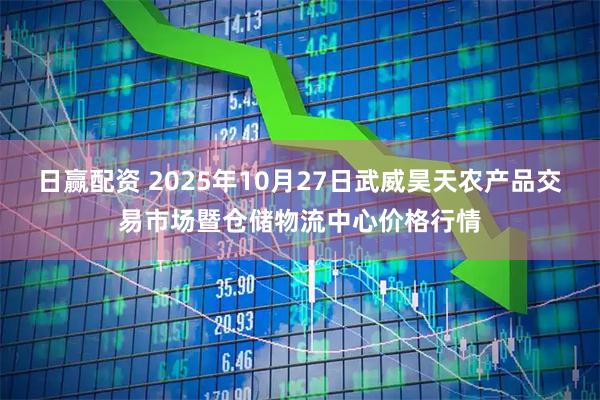 日赢配资 2025年10月27日武威昊天农产品交易市场暨仓储物流中心价格行情